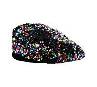YIZITU Élégant chapeau d'hiver élégant à paillettes pour femme hiver automne pour femme fête à thème rendez-vous voyage usage quotidien mode, I, taille unique