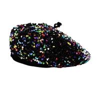 YIZITU Élégant chapeau d'hiver élégant à paillettes pour femme hiver automne pour femme fête à thème rendez-vous voyage usage quotidien mode, p, taille unique