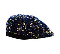 YIZITU Élégant chapeau d'hiver élégant à paillettes pour femme hiver automne pour femme fête à thème rendez-vous voyage usage quotidien mode, K, taille unique
