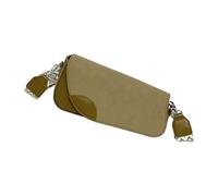 YIZITU Élégant sac à bandoulière asymétrique pour femme en cuir PU souple, sac à main quotidien essentiel sous les bras, bandoulière en polyuréthane respirant, Vert, One Size