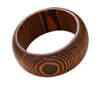 YIZITU en Bois Artisanal Motifs Uniques Déclaration Audacieuse Naturelle De Bijoux pour Elle Accessoire De Poignet Unisexe Élégant Manchette Large en Bois Naturel