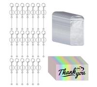 YIZITU Ensemble de porte-clés en métal robuste et perlé - Fournitures d'artisanat pour créer des porte-clés personnalisés - Pendnat et breloque pour sac à main, taille unique, Comme décrit, Comme