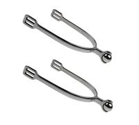 YIZITU Éperons Équestres en Acier Inoxydable Haute Résistance Éperons D'équitation en Acier Inoxydable De Styles Anglais pour Une Équitation De Précision Éperons De Cheval Ergonomiques