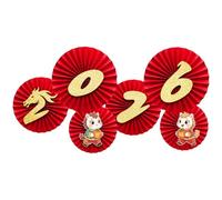 YIZITU Éventails en Papier De Célébration 2026 avec Plusieurs Couleurs pour Une Décoration Fête Rapide Accessoire Vacances Élégant Décorations Fête Salon