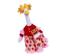 YIZITU Geese Blouse Halloween Pumpkin Costume Porch Display Autumn Pullover Outdoor Yard Decors Decorative Geese Outfit for Fall Holidays