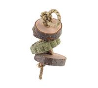 YIZITU Grincement de dents naturelles pour animaux de compagnie, herbe naturelle, branche d'arbre à mâcher, corde robuste pour hamster, cochon d'Inde
