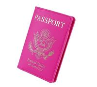 YIZITU Housse de passeport de voyage anti-rayures - Organiseur de documents - Support de rangement pour tickets - Protection unisexe, a, Beauté de masse