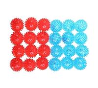 YIZITU Jouet à mâcher rond couineur pour chien - Point de nettoyage des dents - Massage - Dentifrice - Brosse à dents molaire pour animaux domestiques