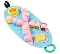 YIZITU Jouet en peluche pour chien - Distributeur de friandises interactif - Soulage le stress - Tapis à renifler pour chiens de petite taille