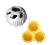 YIZITU Jouet pour chiot de petite et grande taille en silicone robuste avec distributeur de croquettes