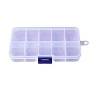 YIZITU Lot de 10 boîtes de rangement transparentes réglables multifonctions pour fils de couture et accessoires de rangement pour petits articles et outils