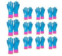 YIZITU Lot de 12 gants de protection en latex pour enfant - Manchettes très extensibles et ventilées - Pour un usage quotidien
