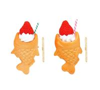 YIZITU Lot de 2 porte-clés Taiyaki japonais pratiques pour usage quotidien