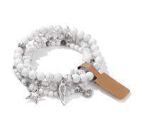 YIZITU Lot de 3 bracelets élégants irréguliers en forme d'étoile et de lune pour une tenue décontractée ou une fête, chaîne réglable en longueur, taille unique, Comme décrit