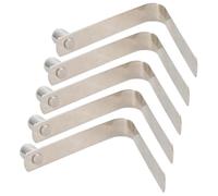 YIZITU Lot de 5 clips pour poteaux de tente, tube à ressort, boucle en forme de V pour kayak, pagaie, accessoires de camping, feuille verticale