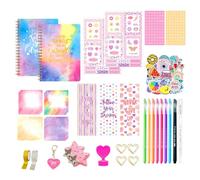 YIZITU Lot de carnets de scrapbooking pour filles de 5 à 12 ans avec scrapbooking et fournitures d'artisanat d'anniversaire