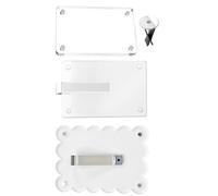 YIZITU Lot Polyvalent de 3 Supports de Clip Photo universels en Acrylique pour Pare-Soleil de Voiture de 3 Pouces pour des Fixations sécurisées Clip Acrylique d'affichage Polyvalent