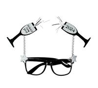 YIZITU Lunettes fantaisie en feutre pour le Nouvel An, déguisements, fête du Nouvel An, fournitures pour enfants et adultes