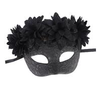 YIZITU Maskrades Masque pour les yeux du jour des morts Mexicains Jour des morts en sucre Demi-visage pour homme et femme Jour des morts