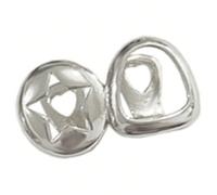 YIZITU Multifuntional Fang Grillzs Unique Copper Mouth Jewelry Round Star Shape Costume Accessory Suitable For Role Playing Golden Planet Grillzs