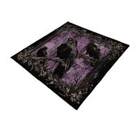 YIZITU Nappe De Tarots Table Divination Autels Tissu Tapis Jeu Société Forme Carrée Sorcellerie Autels Table 3 Tailles Tarots Lavable