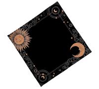 YIZITU Nappe en Velours Élégante Tapis De Divination Portables avec Œuvres d'art Mystiques pour Méditations Spirituelles Et Décoration La Maison Tissu Tarot Lavable en Machine