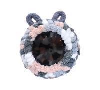 YIZITU Nid d'oiseau chaud en peluche pour perroquets, noix de coco, nid d'oreille d'ours en forme d'oreille, hamac, lit de repos pour petit animal de compagnie, accessoire de cage pour perruches