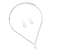 YIZITU Parure de bijoux élégante et assortie avec boucles d'oreilles et pendentifs, bijoux élégants pour tous les jours et occasions spéciales, ensemble de bijoux en alliage léger, taille unique