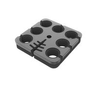 YIZITU Permanent en Aluminium pour Plusieurs Micros Plan À 7 Emplacements Ceintures Attrayantes De Stockage Compact Équipement Studio Solution Stockage pour Micros Studio