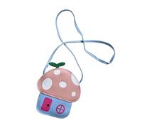 YIZITU Petit sac élégant sur le thème des champignons pour filles, sac à main à bandoulière tendance en cuir PU avec fermeture éclair sécurisée, bandoulière réglable, sac pour filles, a, One Size