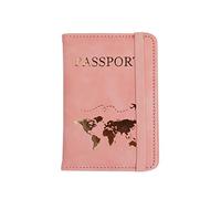 YIZITU Porte-cartes de crédit en cuir PU pour voyage, estampage à chaud, couple, mariage, femme, homme, a