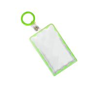 YIZITU Porte-cartes transparent avec porte-clés pour accéder au campus et à la salle de sport