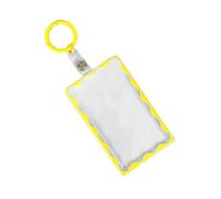 YIZITU Porte-cartes transparent avec porte-clés pour accéder au campus et à la salle de sport