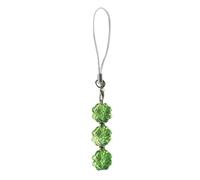 YIZITU Porte-clés unique en perles pour téléphone avec pendentif en forme de trèfle à quatre feuilles en cristal élégant accessoire de sac pour femme