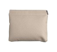 YIZITU Porte-monnaie pratique en cuir synthétique avec cadre à ressort sécurisé pour homme et femme, gris, Beauté de masse