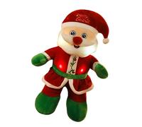 YIZITU Poupées de Père Noël chantant avec musique tenant une chanson de Noël en peluche chantante pour poupée de vacances