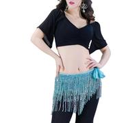 YIZITU Practical Polyester Belly Dance Hip Scarf Stage Accessory for Frequent Use in Dance Training Belly Dance Hip Scarf