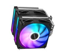 YIZITU Réfrigérateur À Air CPU ARGB Double avec 6 Conduits De Double Admirateur Et Technologie Contre Le Poids pour Plusieurs Plates-Formes Réfrigérateur CPU À Ventilateur PWM pour PC