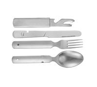 YIZITU Reusable Camping Utensils Stainless Steel Outdoor Utensils Perfect for Travelers and Picnics Enthusiasts Small Design Outdoor Camping Cutter Fork Spoon