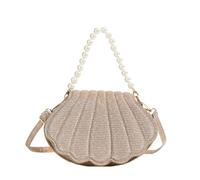YIZITU Sac à bandoulière élégant en polyuréthane pour femmes et filles, sac à main à bandoulière pour un usage quotidien et des occasions spéciales, doré, One Size