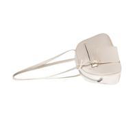 YIZITU Sac à bandoulière multifonction en cuir PU brillant pour femmes, minimalistes, couleur unie, petit sac à main sous les aisselles, sac à main tendance coréen, blanc, One Size