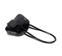 YIZITU Sac à bandoulière multifonction en cuir PU brillant pour femmes, minimalistes, couleur unie, petit sac à main sous les aisselles, sac à main tendance coréen, Noir , One Size