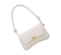 YIZITU Sac à bandoulière tendance couleur bonbon pratique en cuir PU Sac à main de travail pour étudiants et nouveaux arrivants de bureau Sac à bandoulière réglable, blanc, One Size