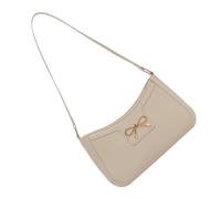 YIZITU Sac à main simple sous les bras pour femme - Jolis nœuds - Aisselle - Shopping - Sortir ensemble - Sac à main tendance - Automne hiver - Épaule - Femme - Joli nœud - Aisselle - Tendance, beige