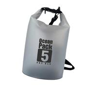 YIZITU Sac étanche compact pliable avec bandoulière amovible en PVC transparent pour plage, camping, aventures aquatiques, sac étanche pour kayak, bateau, 5 l., Beauté de masse