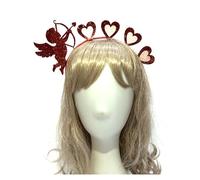 YIZITU Serre-tête amusant à paillettes en forme de cœur pour la Saint-Valentin, festival, fête, cosplay, Saint-Valentin