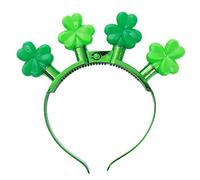 YIZITU Serre-tête vert pour la Saint-Patrick - Trèfle lumineux - Accessoires pour fête nationale