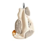 YIZITU Serviette Suspendue À Séchage Rapide Serviette Polaire Super Douce sur Le Thème des Chats De Dessin Animé pour La Cuisine Et La Salle De Bains Torchon en Polaire Corail