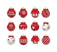 YIZITU Sphère De Noël en Bois À Suspendre Matériaux Naturels Conception Pré-percée pour des Installations Rapides Décoration De Vacances Festival Fournitures De Fête en Bois