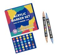 YIZITU Stylos Aquarelle À Double Extrémité Avec Pointes De Pinceau Flexibles Pour Les Œuvres D'art Des Le Scrapbooking Et Les Décorations Artisanales Professionnelles. Stylo Marqueur À Double Pointe